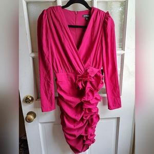 Express fuchsia dress
